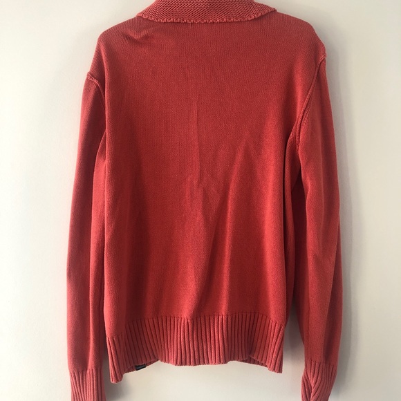 Navigata Classic Red Cotton Cardigan - Picture 5 of 6